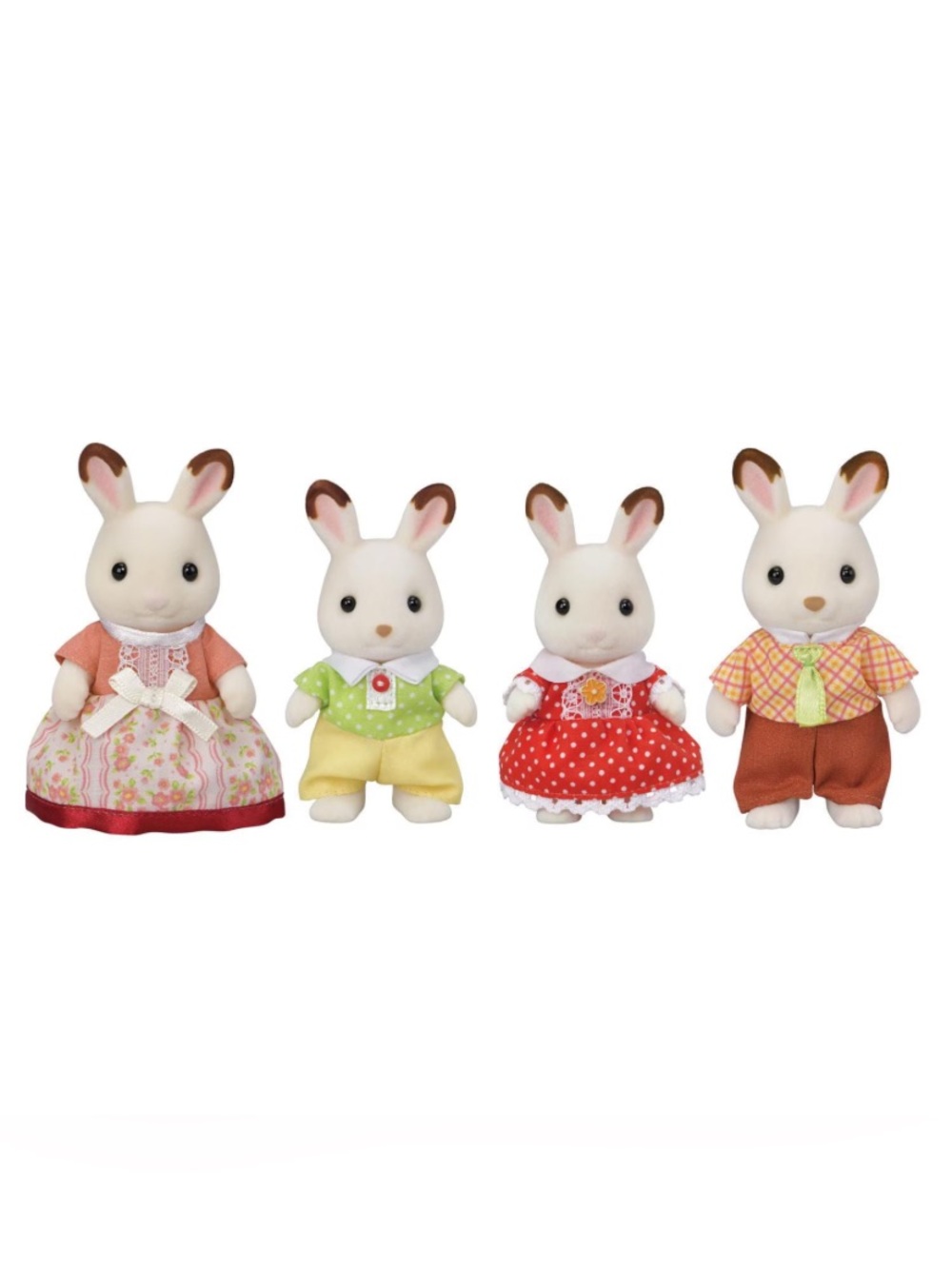 BNIB Calico Critters Chocolate Rabbit Family - Picture 2 of 4